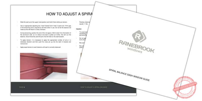 spiral balance sash brochure