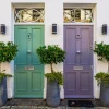 wooden entrance door